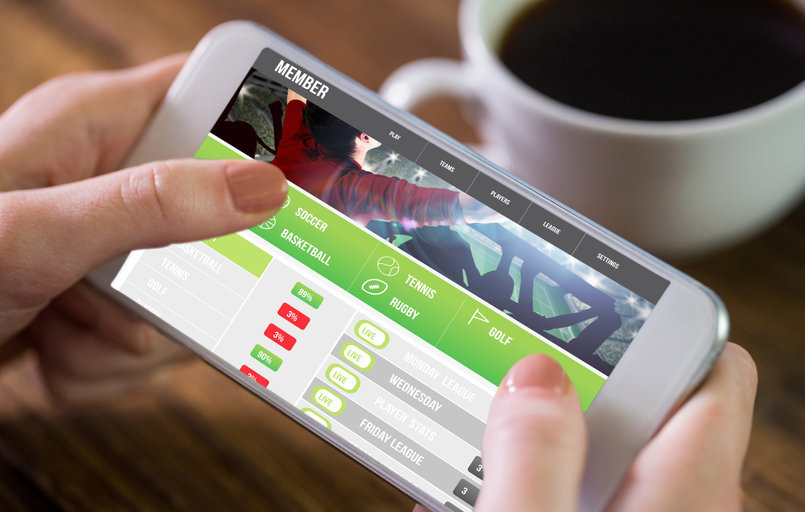 A smartphone betting application.